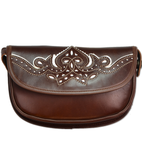 Bolsito-riñonera M-180 | Cereza / Adornos Blancos