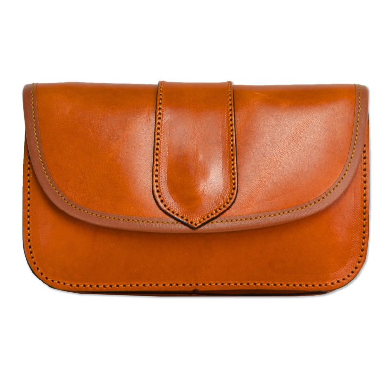 Bolsito-riñonera M-181 G Liso | Avellana