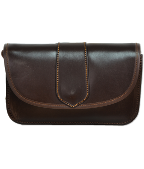 Bolsito-riñonera M-181 G Liso | Tabaco