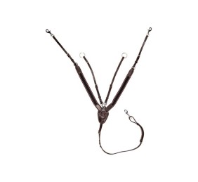 Pechopetral con martingala con goma ancho