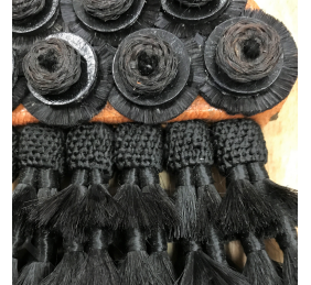 Mosquero De Seda Artesano Premium | Negro/Rojo