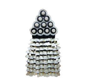 Mosquero artesano de seda premium | Blanco - negro