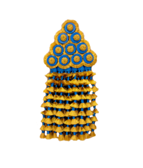 Mosquero artesano de seda premium | Oro - azul