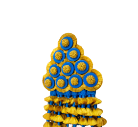 Mosquero artesano de seda premium | Oro - azul