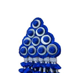 Mosquero artesano de seda premium |  Azulina - Plata