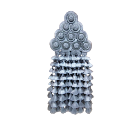 Mosquero artesano de seda premium | Plata