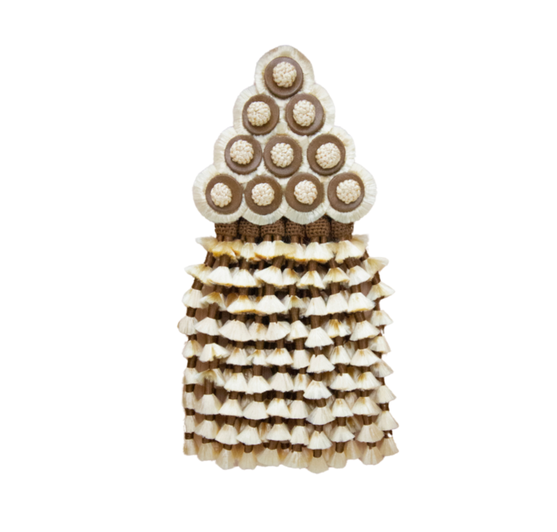 Mosquero artesano de seda premium | Beige - Marrón