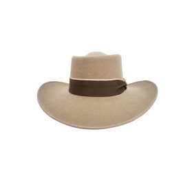 Sombrero gambler lana 180 gr con medio lazo | Nutria