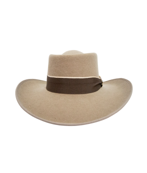 Sombrero gambler lana 180 gr con medio lazo | Nutria