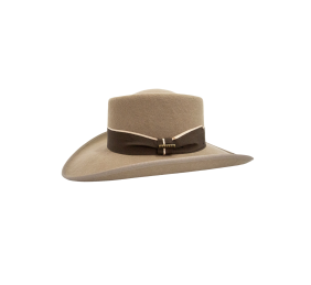 Sombrero gambler lana 180 gr con medio lazo | Nutria