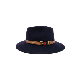 Sombrero chester de lana impermeable con trabillas Guchi