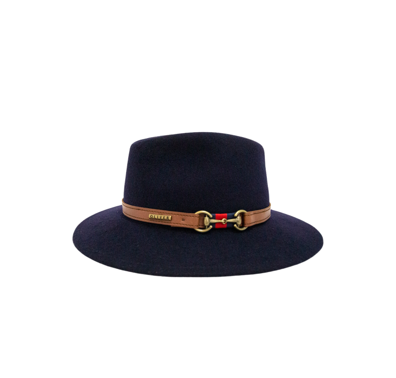Sombrero chester de lana impermeable con trabillas Guchi