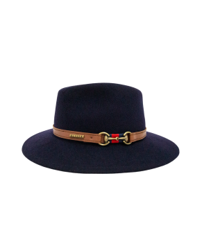 Sombrero chester de lana impermeable con trabillas Guchi