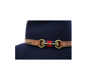 Sombrero chester de lana impermeable con trabillas Guchi