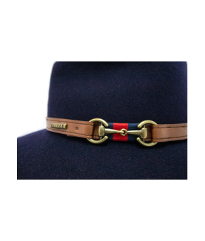 Sombrero chester de lana impermeable con trabillas Guchi