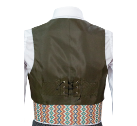 Chaqueta y chalequillo | Sarga | Verde