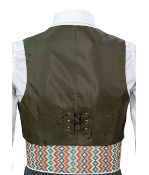 Chaqueta y chalequillo | Sarga | Verde