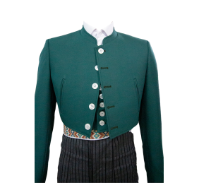 Chaqueta y chalequillo | Sarga | Verde