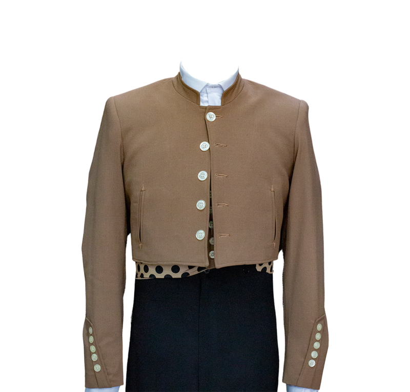 Chaqueta y chalequillo | Sarga | Mocha Mousse