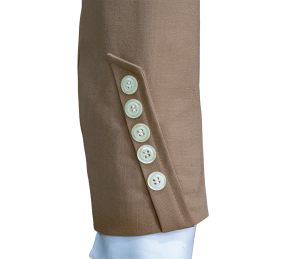 Chaqueta y chalequillo | Sarga | Mocha Mousse