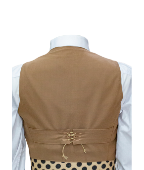 Chaqueta y chalequillo | Sarga | Mocha Mousse