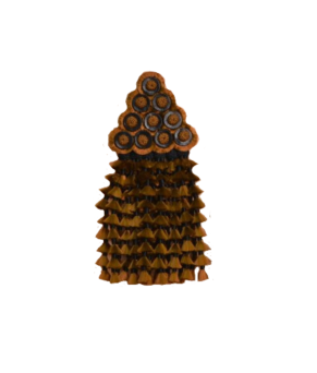 Mosquero de seda artesano premium | Marrón y negro