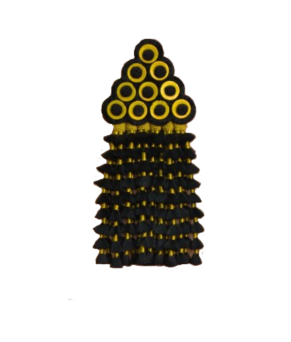 Mosquero de seda artesano premium | Negro y oro