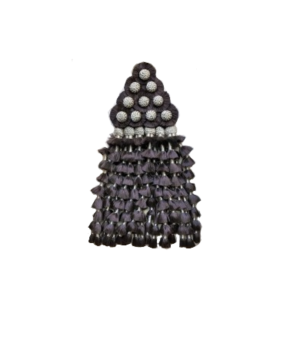 Mosquero de seda artesano premium | Chocolate y beige