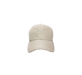 Gorra Benidorm en lino beige