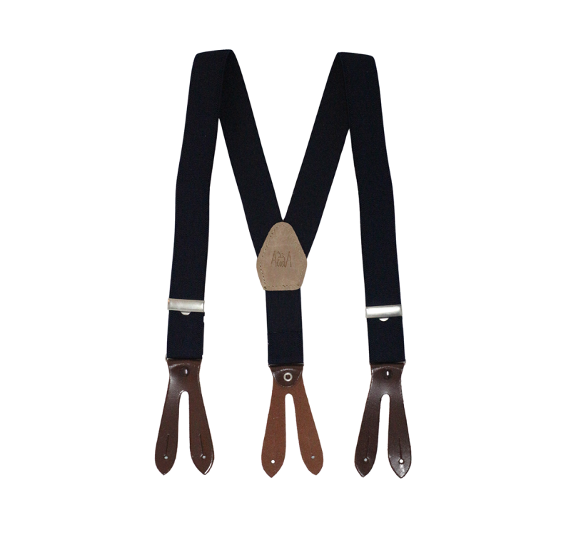 Tirantes cadete liso botón