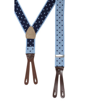 Tirantes flamenco con diseño de topos