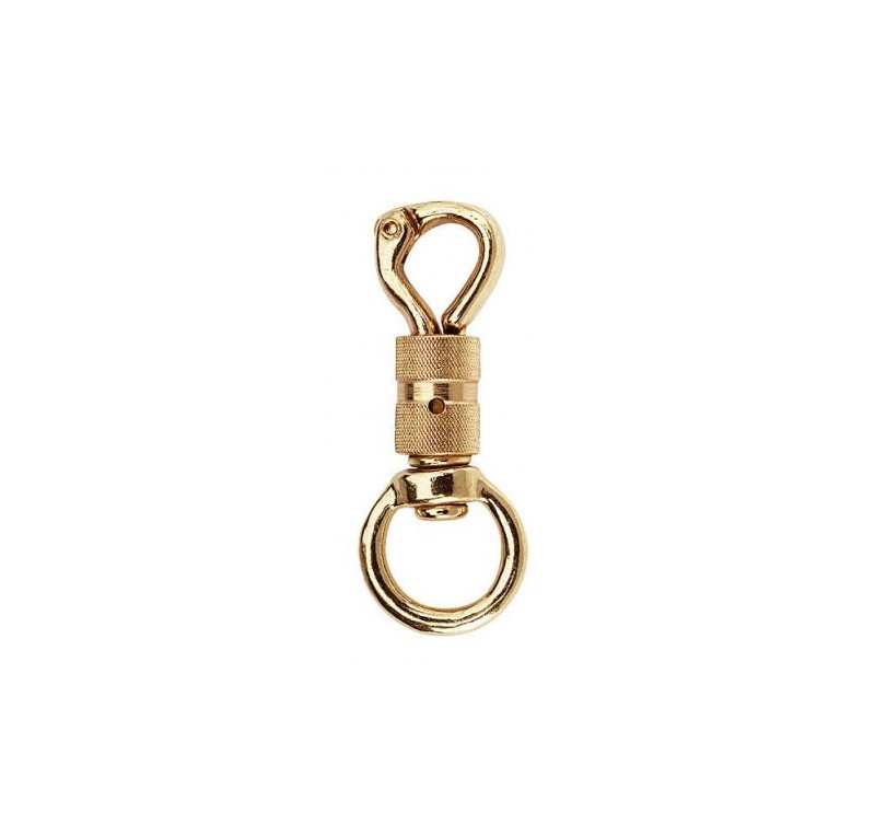 Mosquetón de seguridad oro