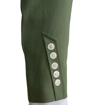 Chaqueta y chalequillo | Sarga | Verde musgo