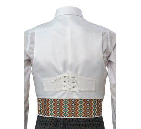 Chaqueta y chalequillo | Sarga | Blanco