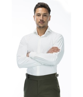 Camisa blanca para traje de corto