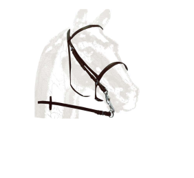 Cabezada para montar de cuero eco 126 | Marrón