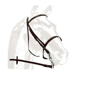 Cabezada para montar de cuero eco 126 | Marrón