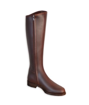 Bota 1973 serraje ancho especial | Piso suela | Castaña