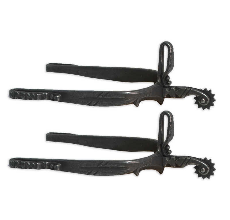 Espuela vaquera de fragua 'Los Nietos Dressage' |Remachada | Ruleta inglesa