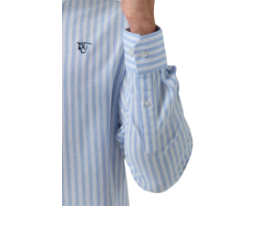 Camisa de rayas Novara | Celeste