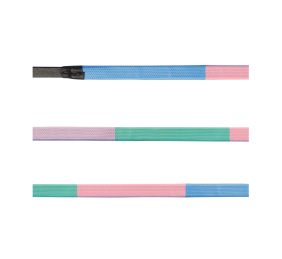 Riendas de cuero engomado Star Rainbow