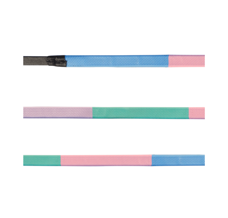 Riendas de cuero engomado Star Rainbow