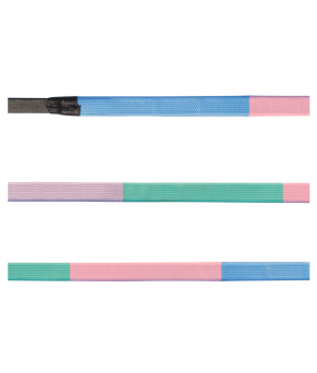 Riendas de cuero engomado Star Rainbow