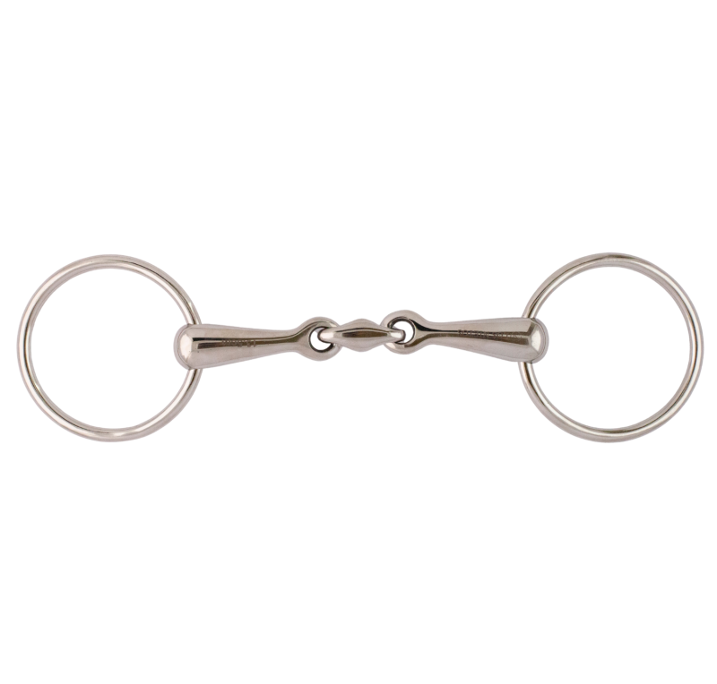 Filete de anillas 3 piezas inoxidable 'Los Nietos Dressage'