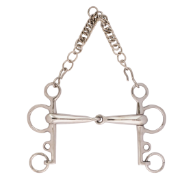 Bocado pelham partido inoxidable 'Los Nietos Dressage'