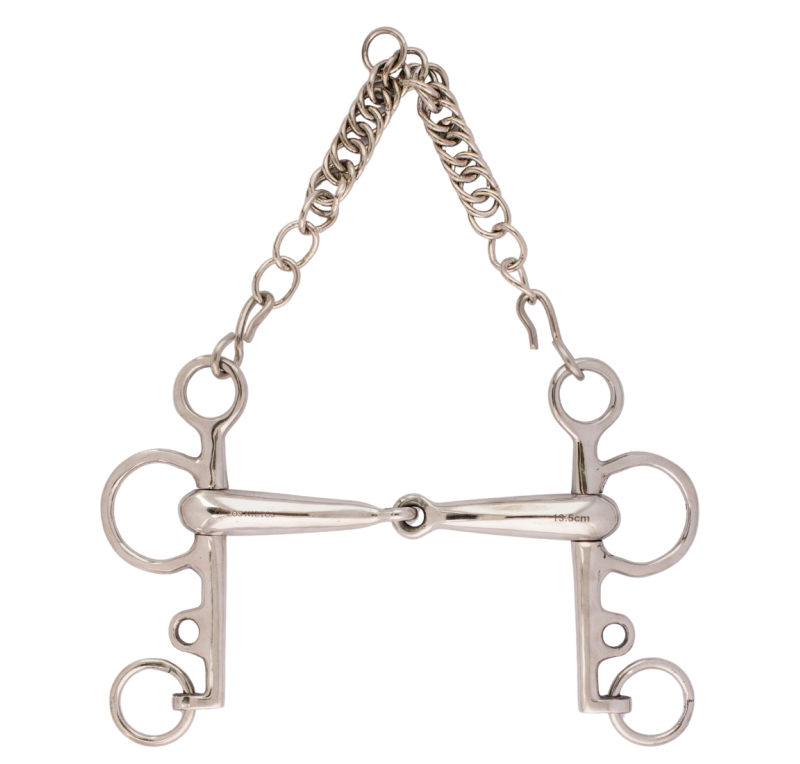 Bocado pelham partido inoxidable 'Los Nietos Dressage'