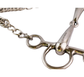 Bocado pelham partido inoxidable 'Los Nietos Dressage'