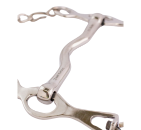 Bocado portugués puente inoxidable 'Los Nietos Dressage'