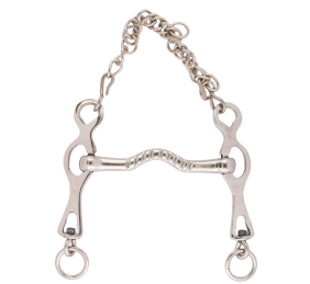 Bocado portugués puente inoxidable 'Los Nietos Dressage'