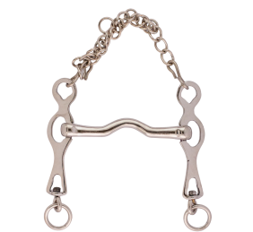 Bocado portugués puente inoxidable 'Los Nietos Dressage'